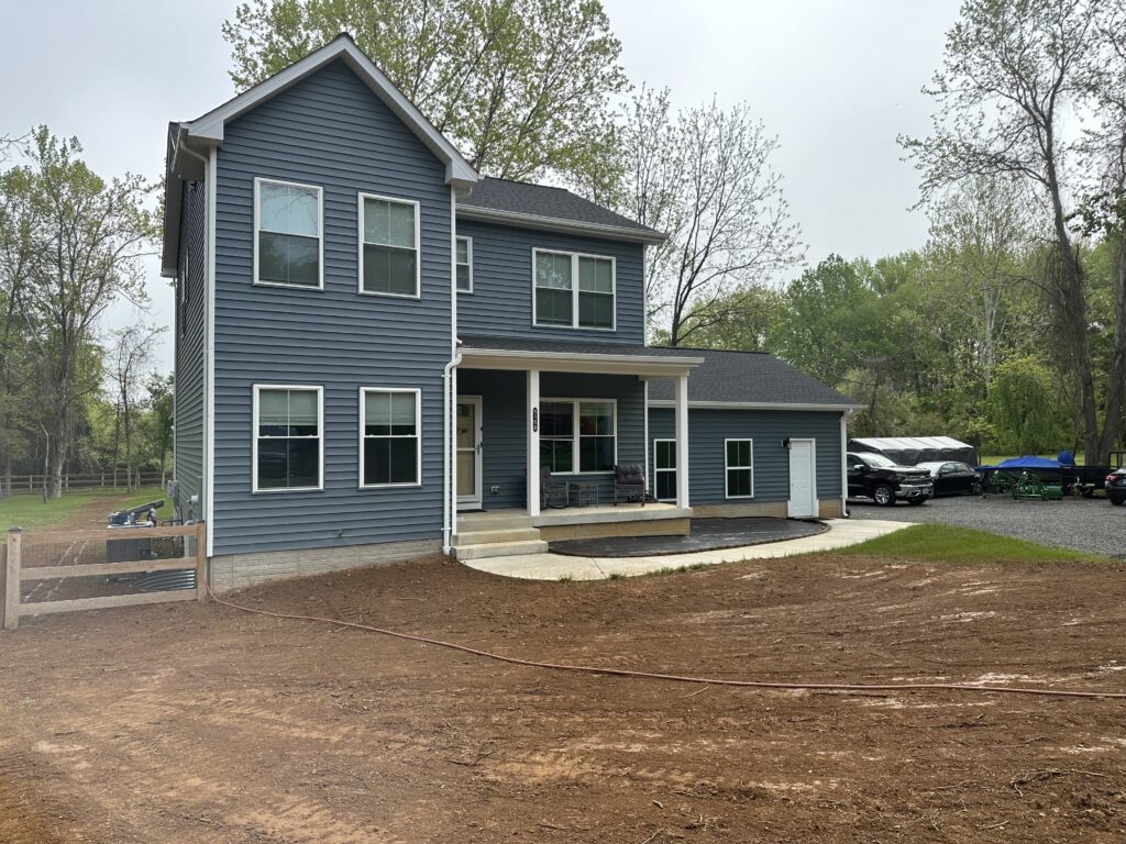 landscaping project at residential home