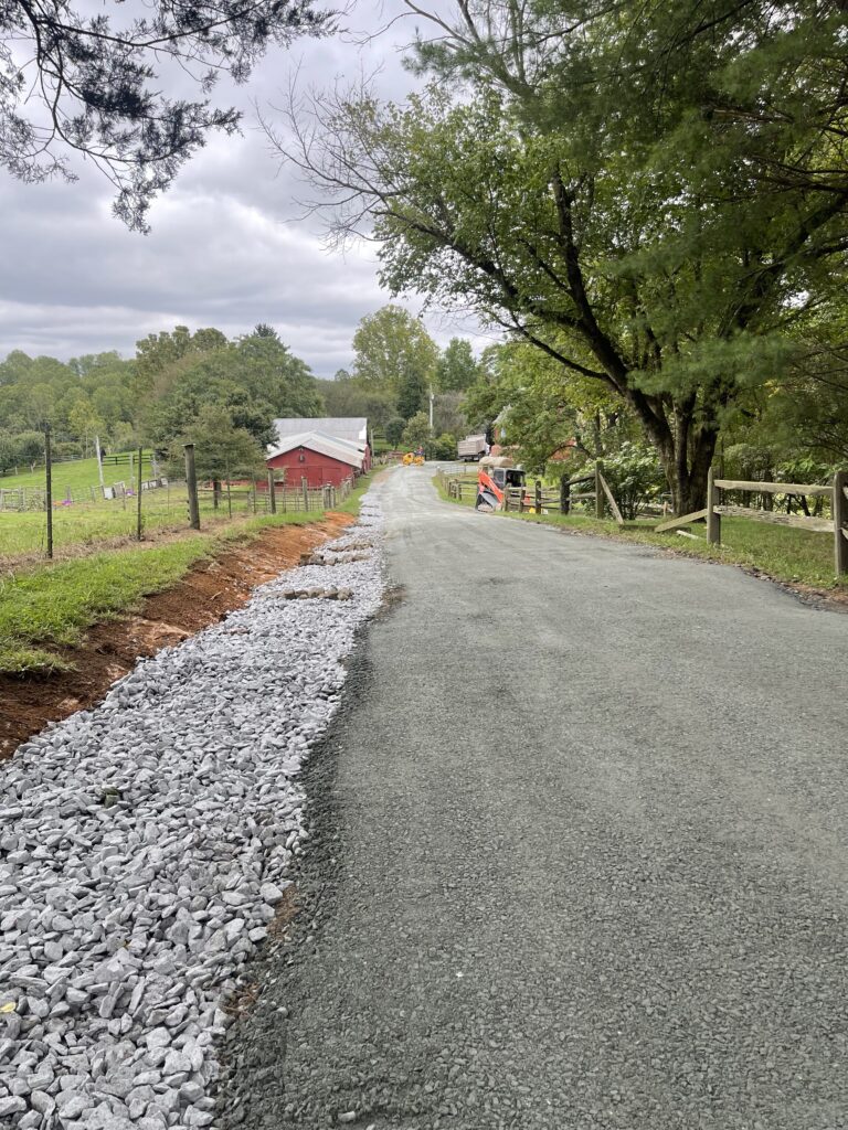 gravel road repair and drainage system