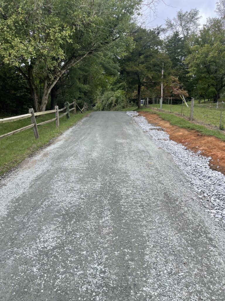 gravel road repair and drainage system