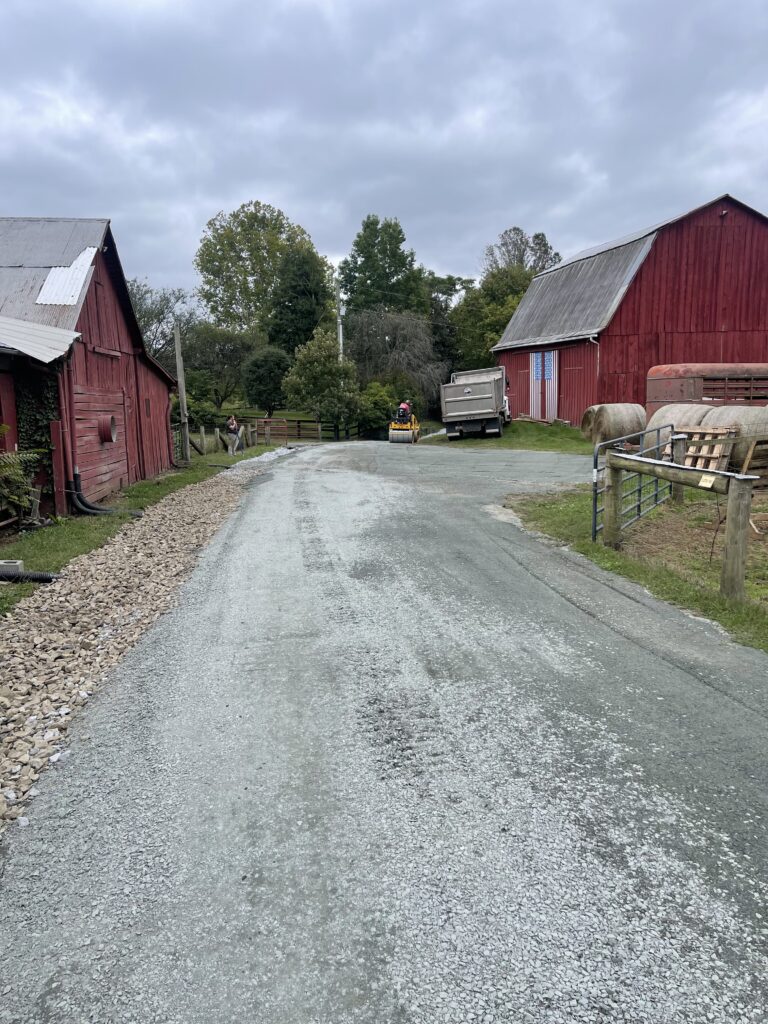 gravel road repair and drainage system