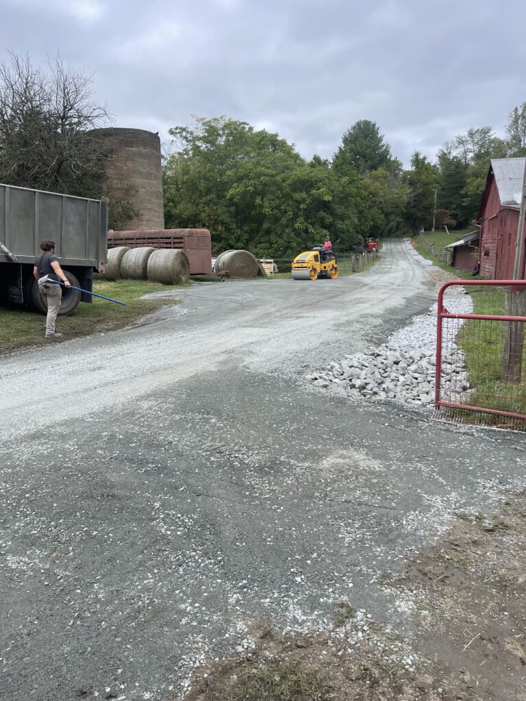 gravel road repair and drainage system