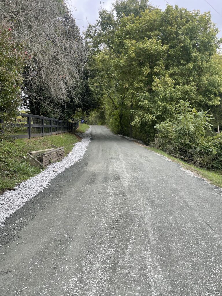 gravel road repair and drainage system