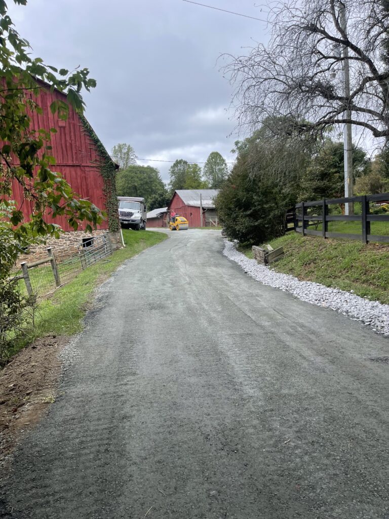 gravel road repair and drainage system