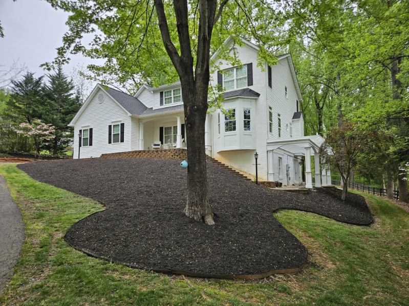 landscaping project at residential home