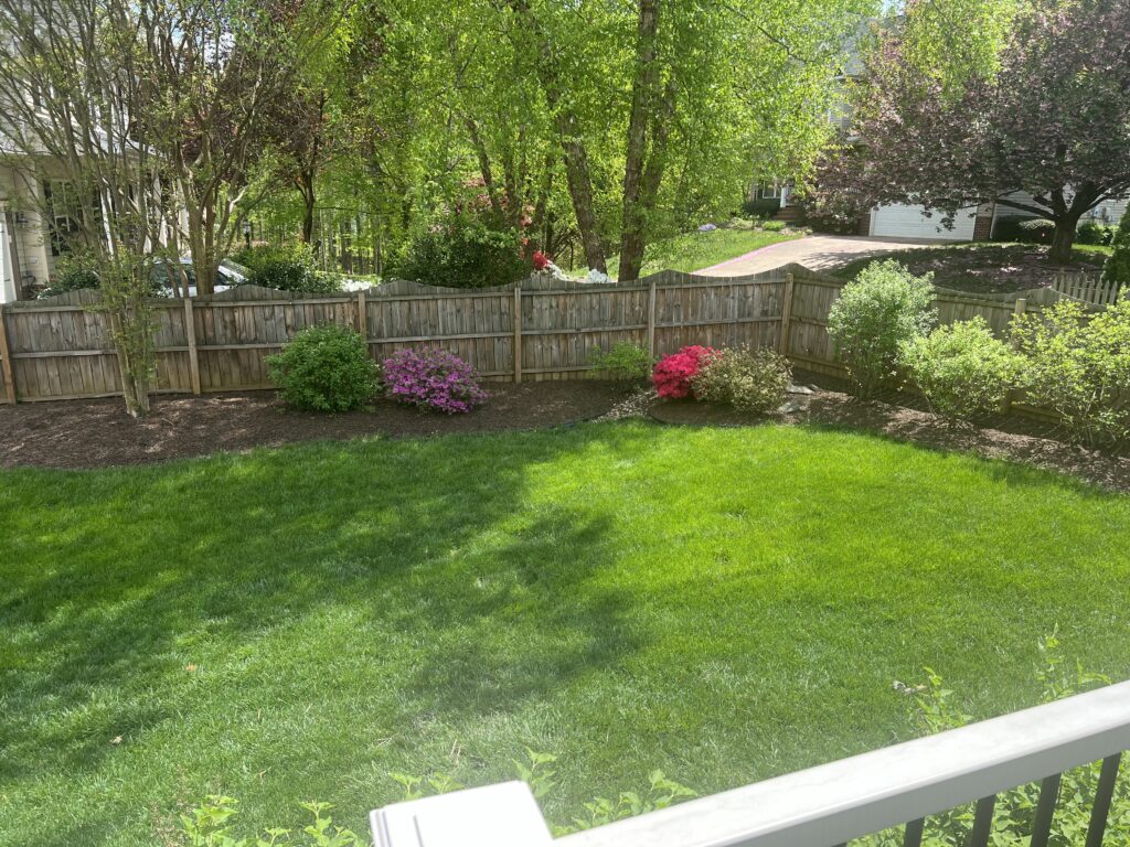 lawn care and landscaping project