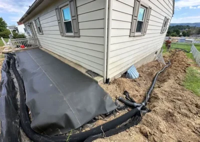 Drainage install