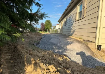 French drain install
