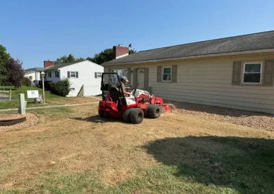 Lawn prep grading
