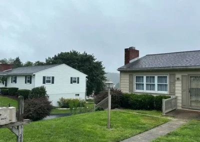 Before picture of landscape overhaul