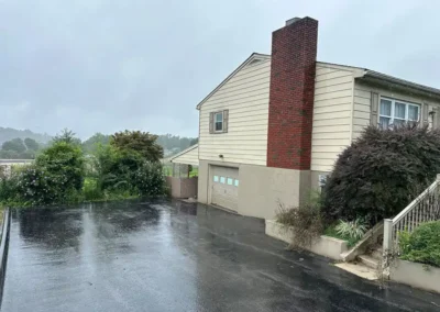 Before picture of landscape overhaul