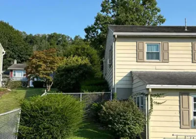 Before picture of landscape overhaul