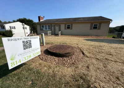 Completed landscape renovation project