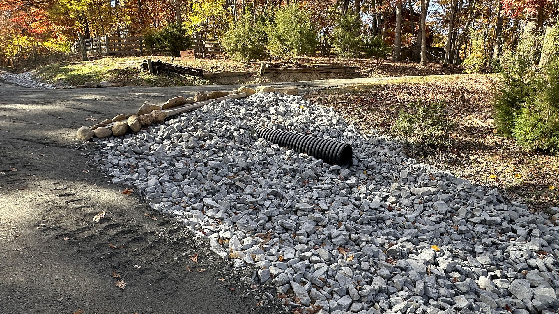 Culvert Replacement, Drainage &Amp; Erosion Control 2 New culvert installation with stabilized drainage area